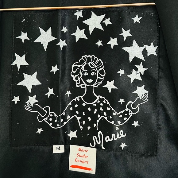 Vintage Marie Studer abstract tapestry aztec long sleeve blazer jacket - Picture 10 of 11